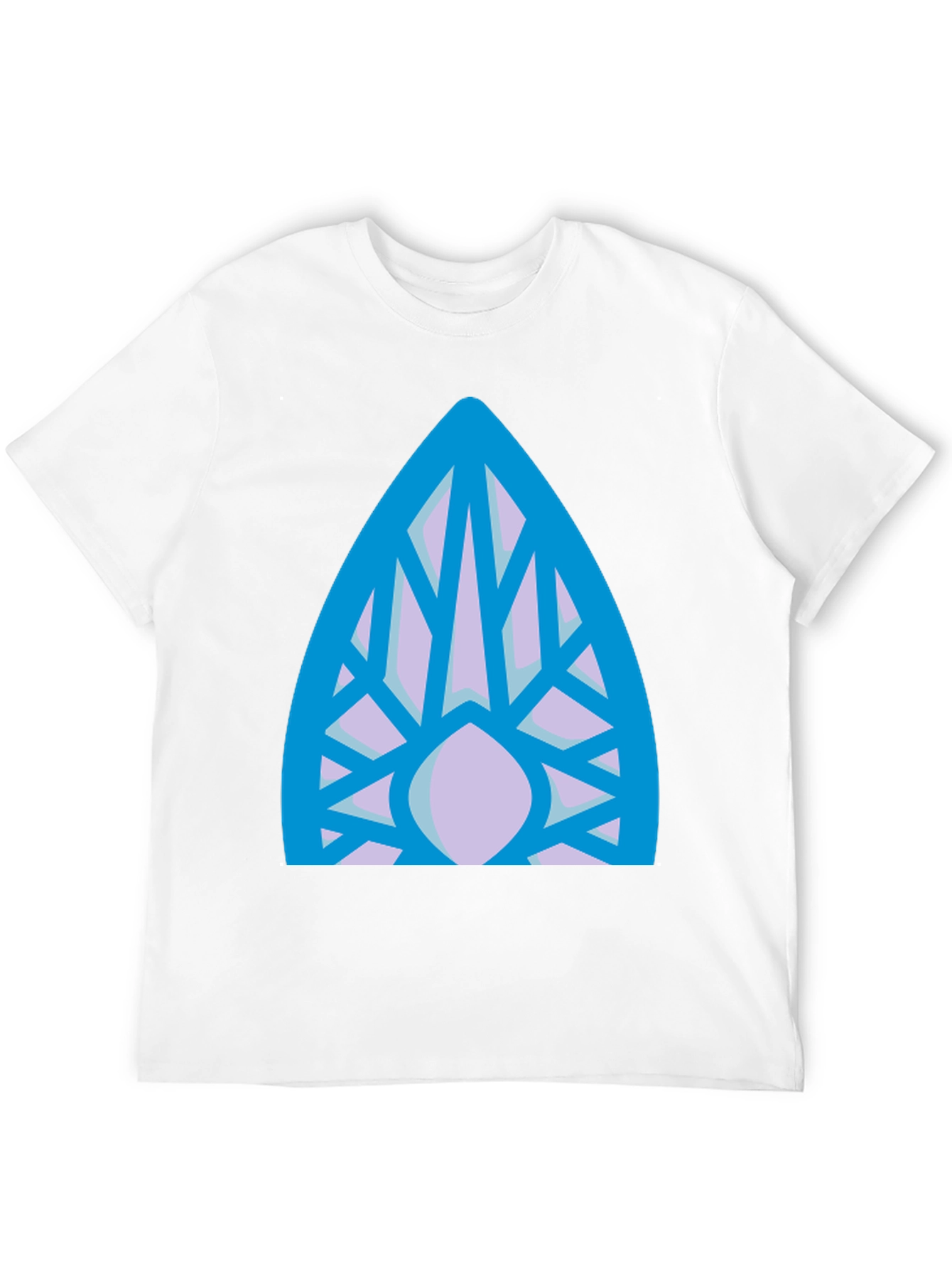 Abstract Geometric Pattern Black T-Shirt