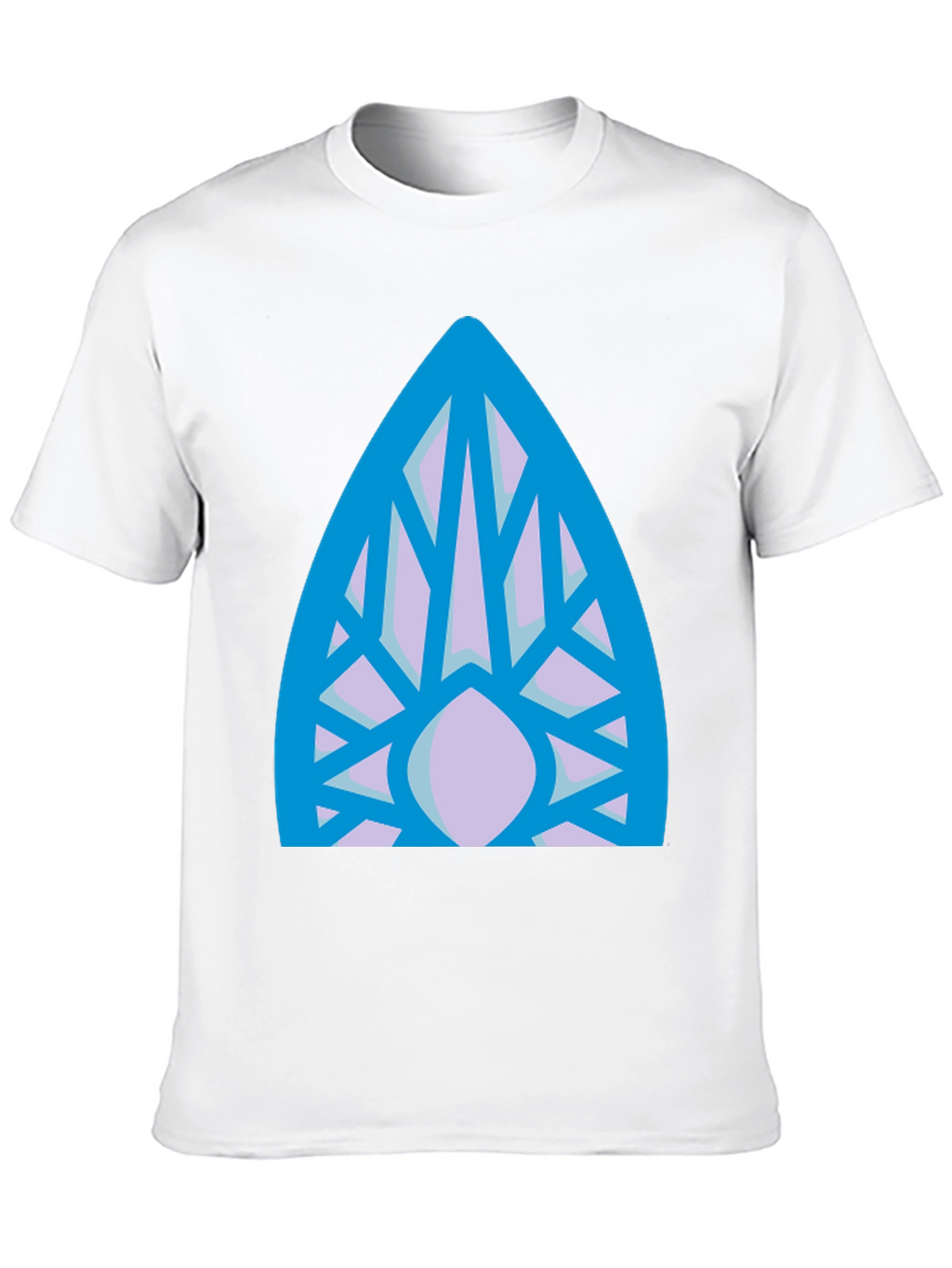 Abstract Geometric Pattern Black T-Shirt