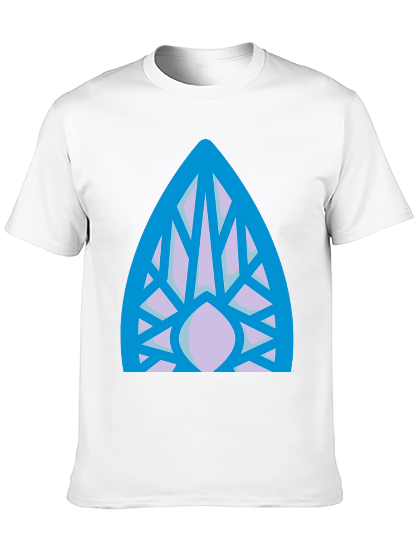 Abstract Geometric Pattern Black T-Shirt