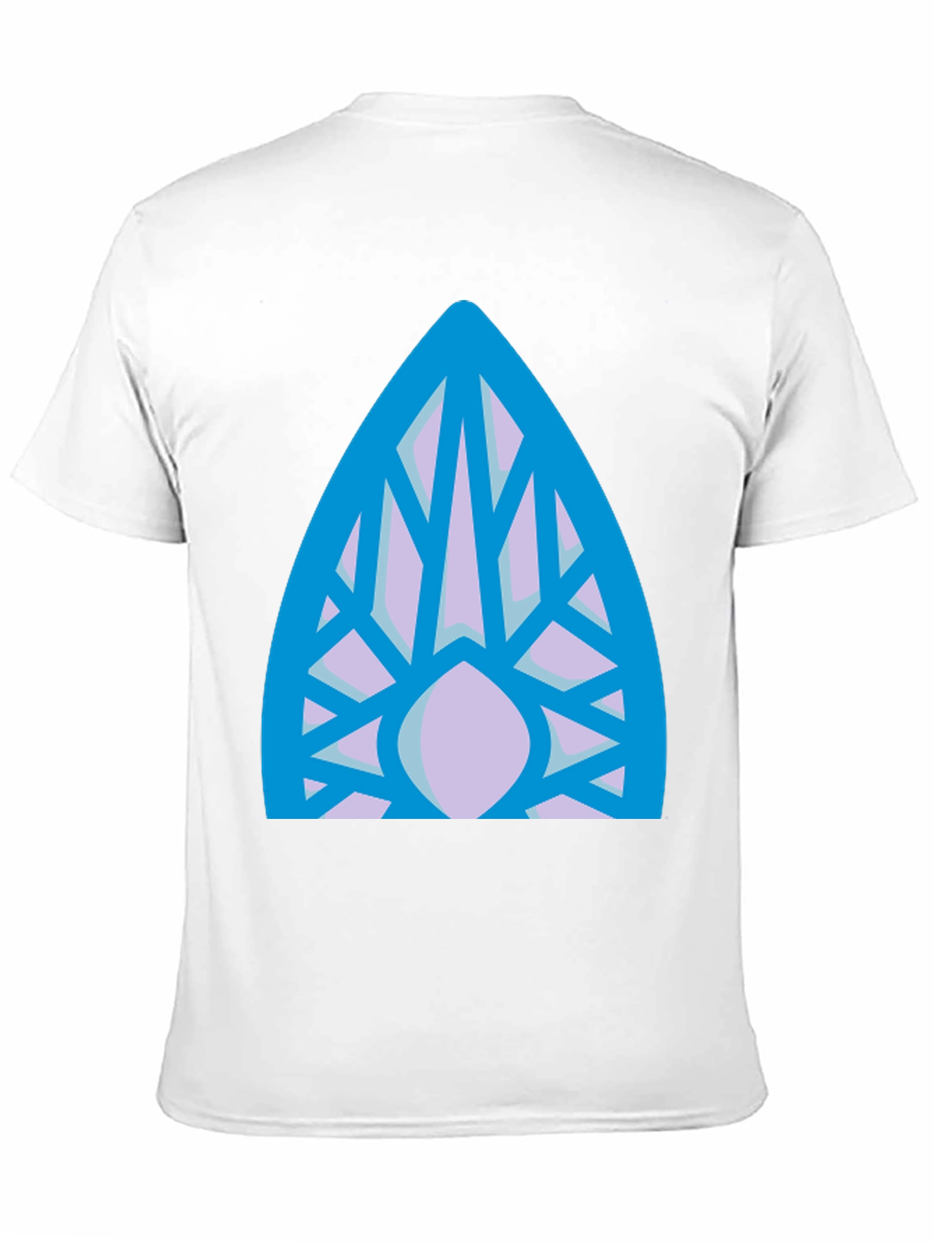 Abstract Geometric Pattern Black T-Shirt