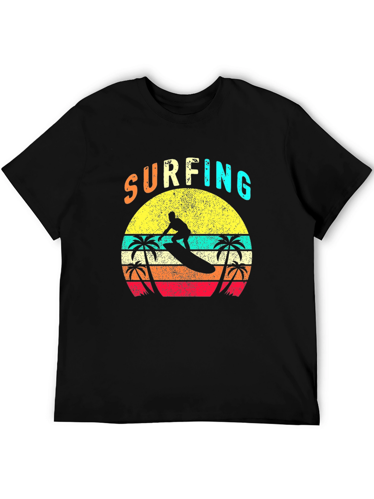 Retro Surfing T-Shirt - Vintage Summer Vibes