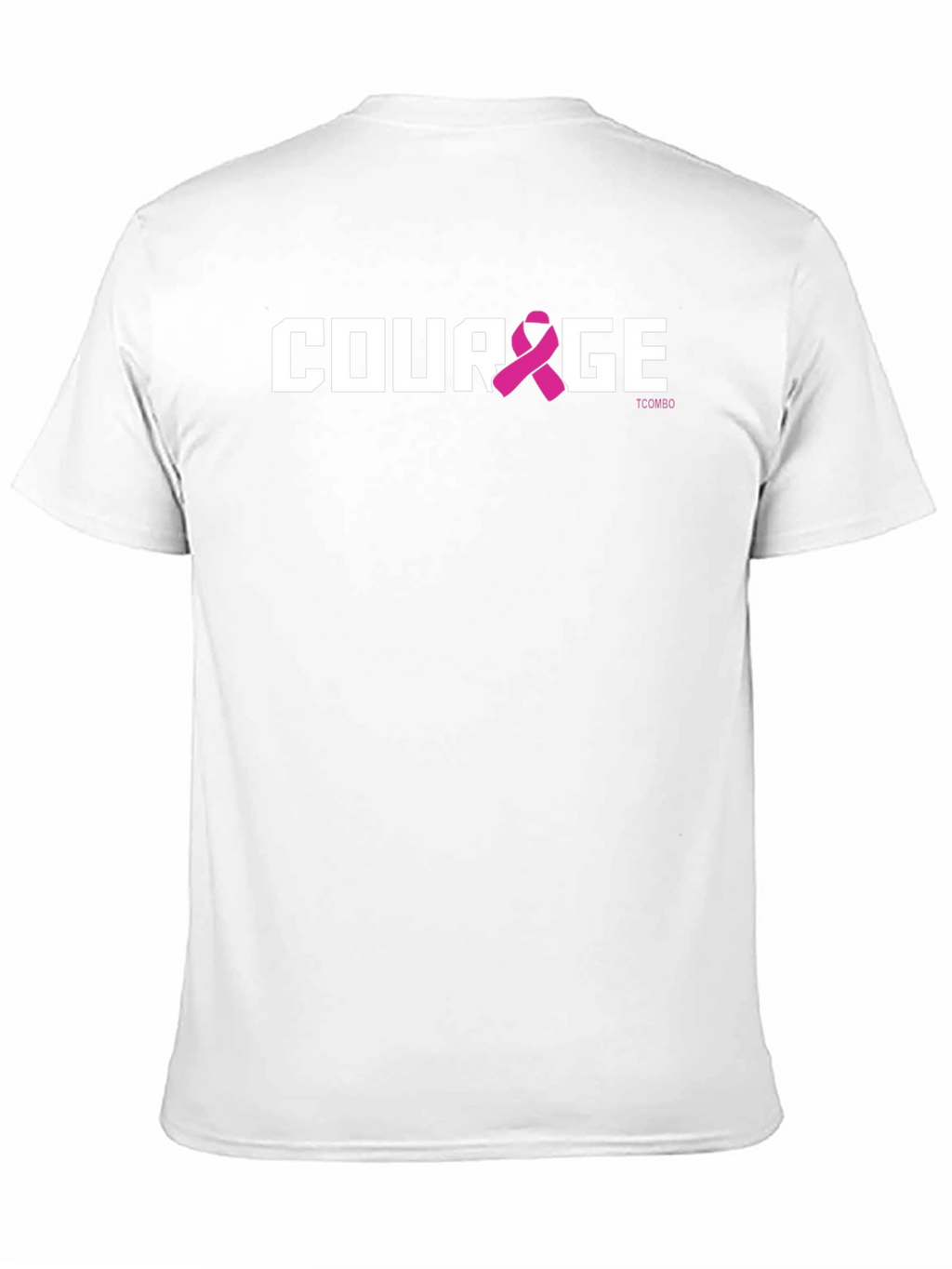 Courage Pink Ribbon Graphic T-Shirt