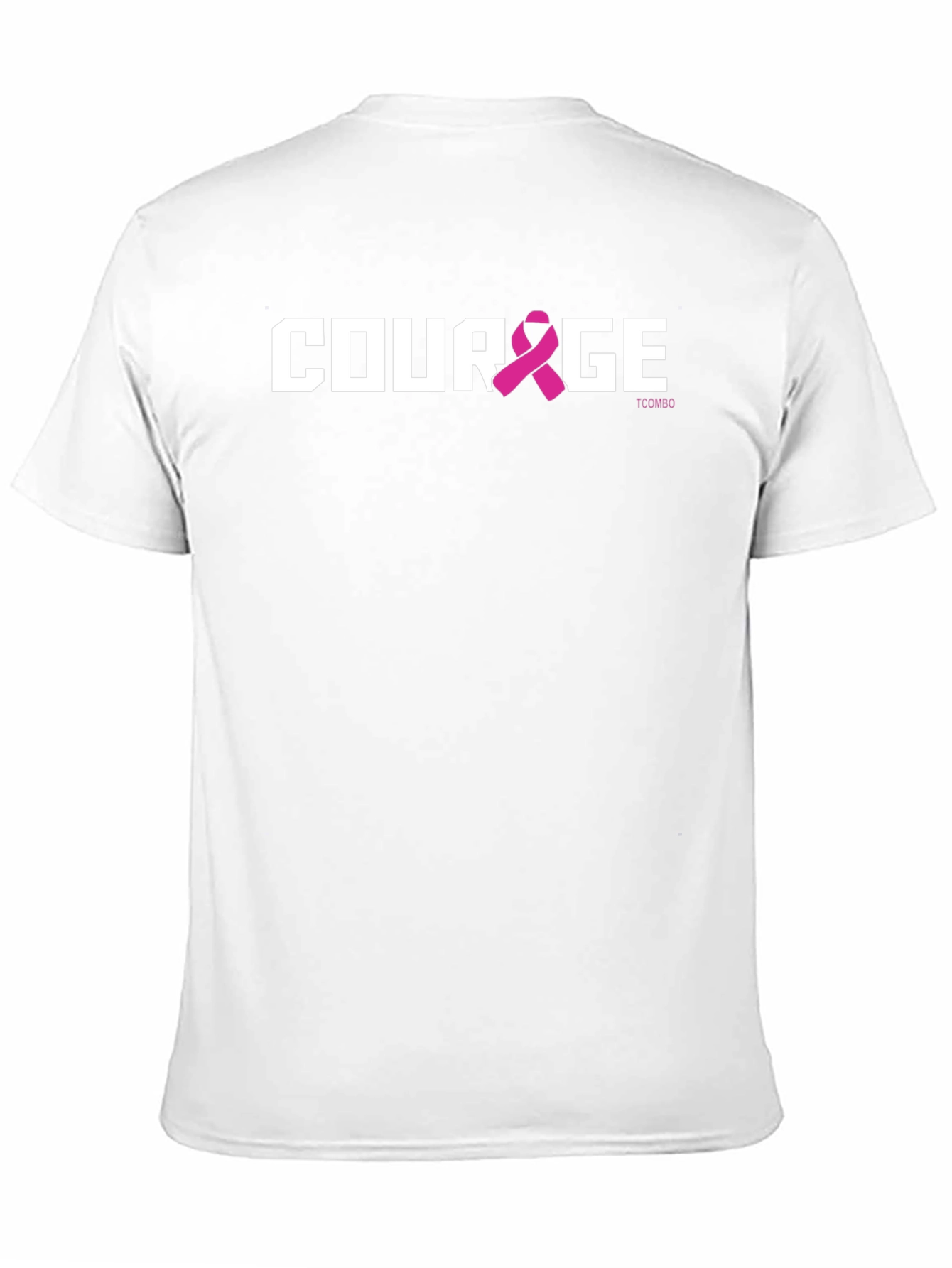 Courage Pink Ribbon Graphic T-Shirt