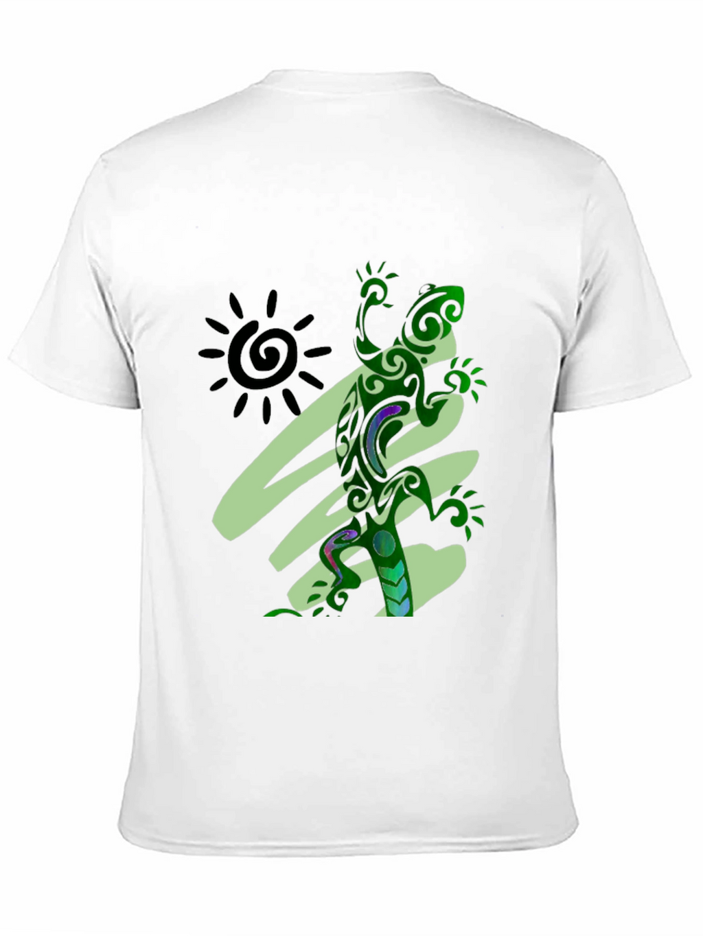 Tribal Lizard Graphic Tee - Unique Design