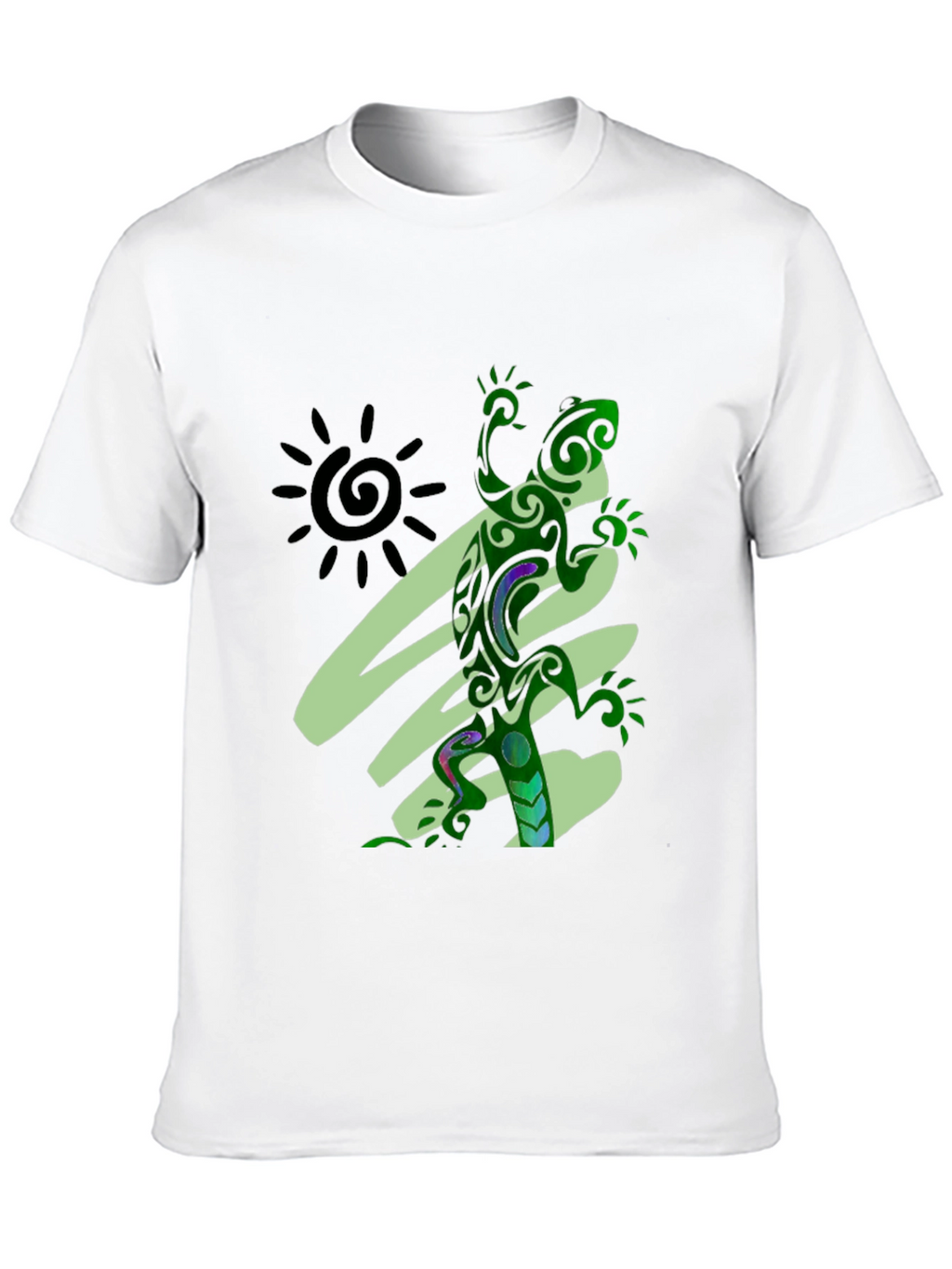 Tribal Lizard Graphic Tee - Unique Design