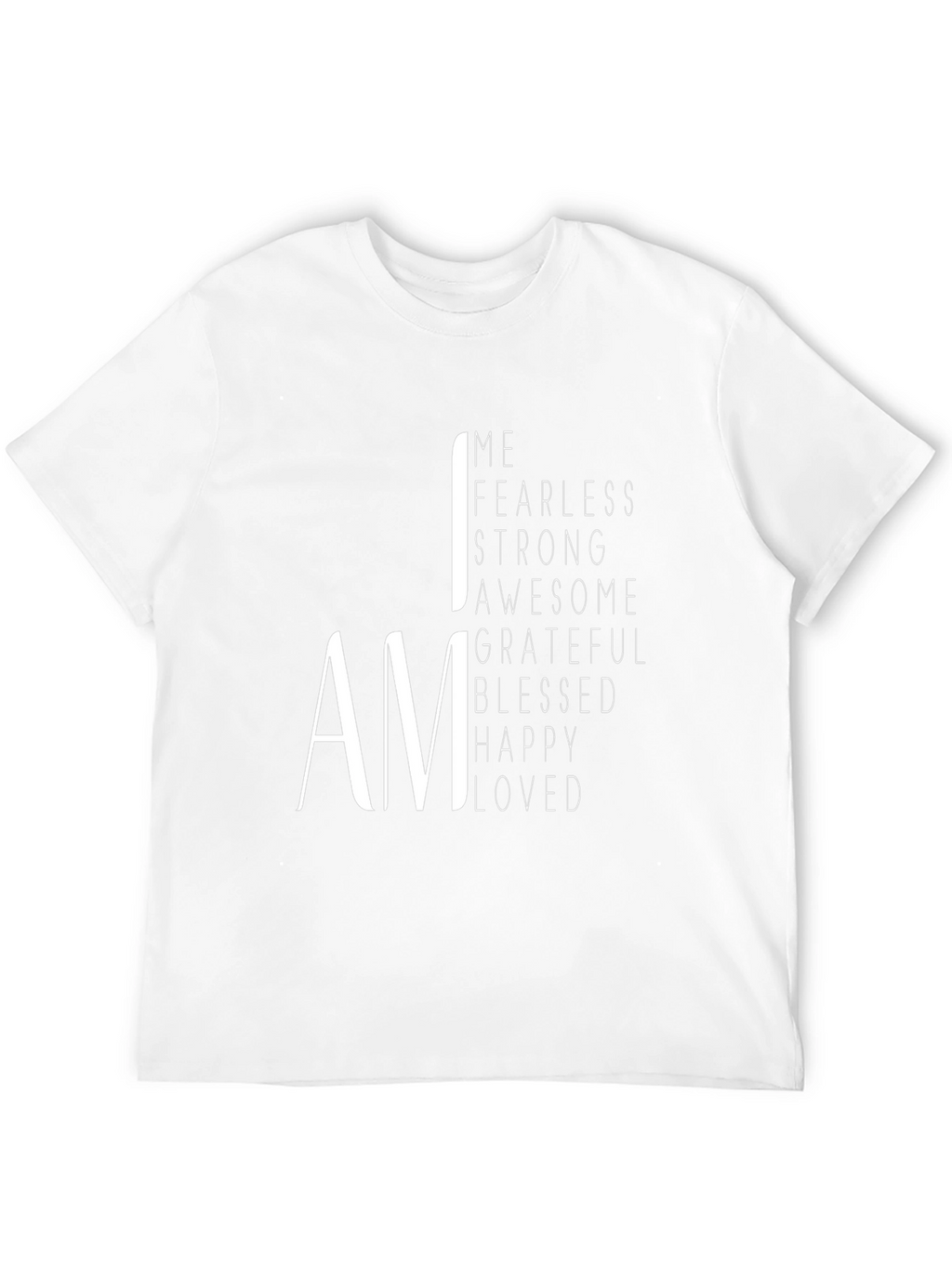 I AM Positive Affirmation Black T-Shirt
