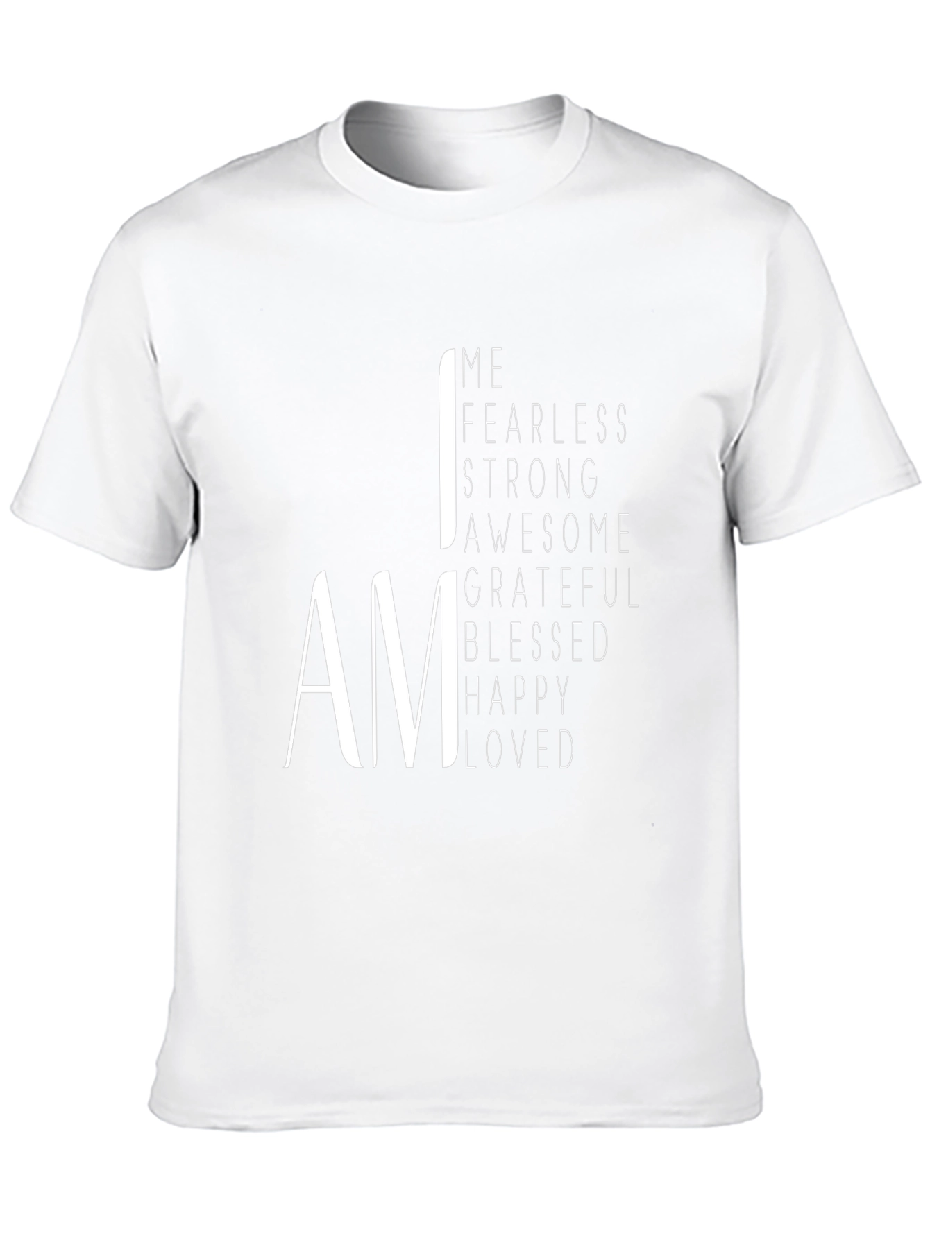 I AM Positive Affirmation Black T-Shirt