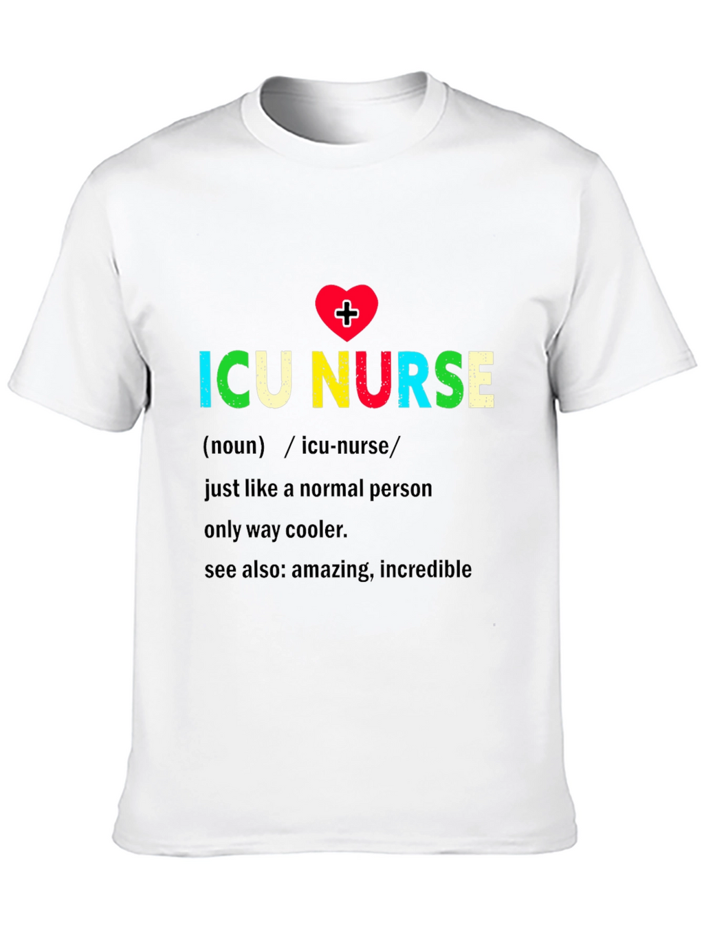 ICU Nurse Definition Graphic Tee - Black