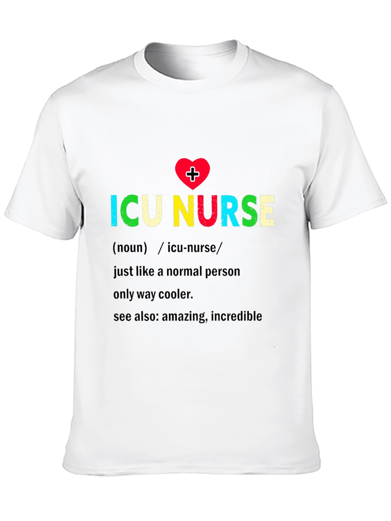 ICU Nurse Definition Graphic Tee - Black