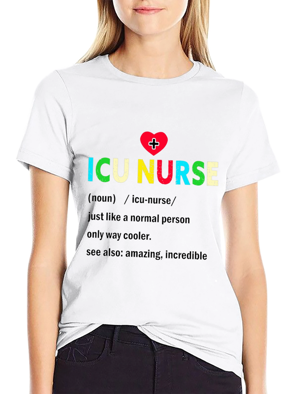 ICU Nurse Definition Graphic Tee - Black