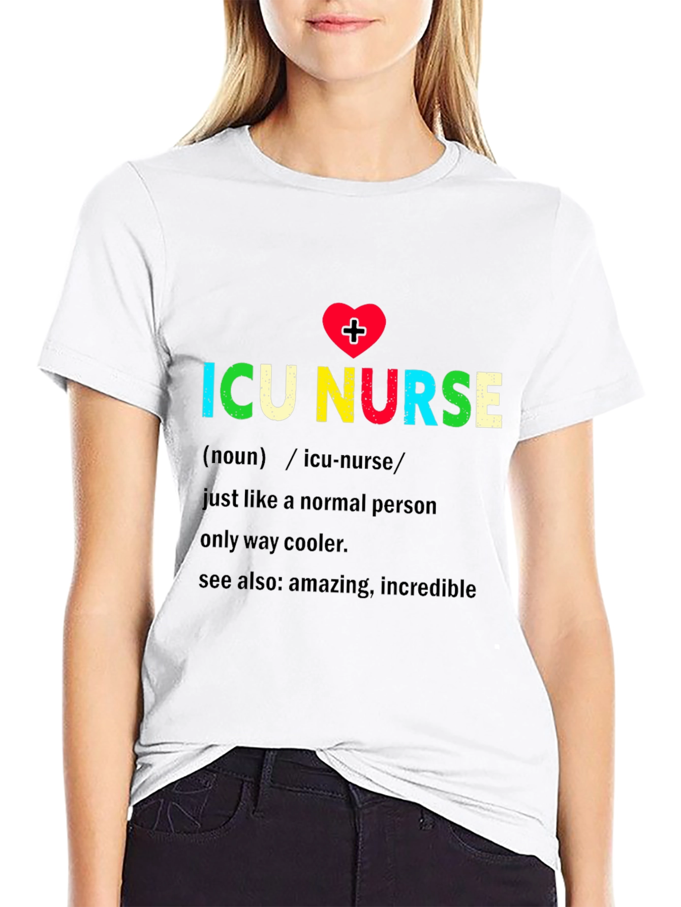 ICU Nurse Definition Graphic Tee - Black