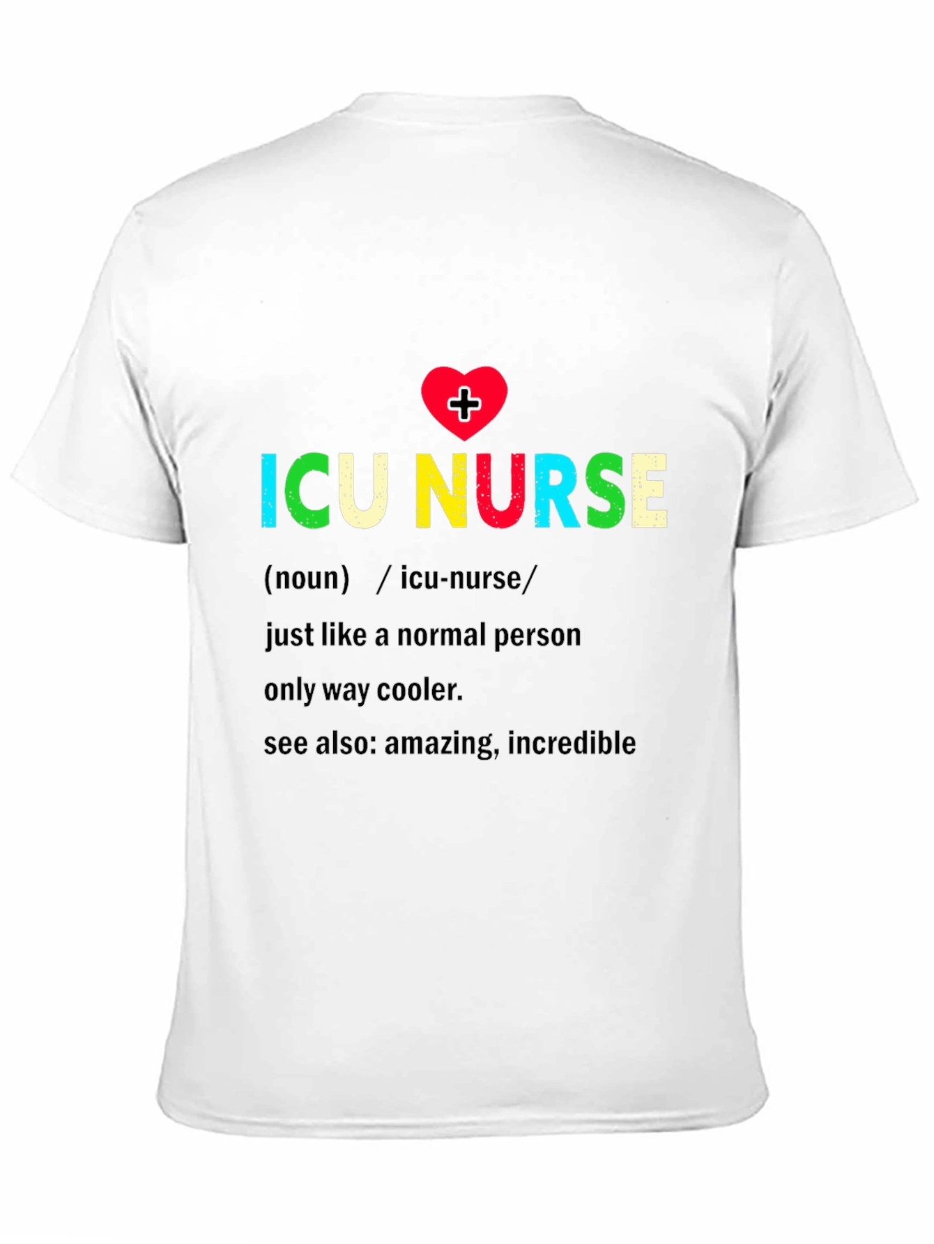 ICU Nurse Definition Graphic Tee - Black
