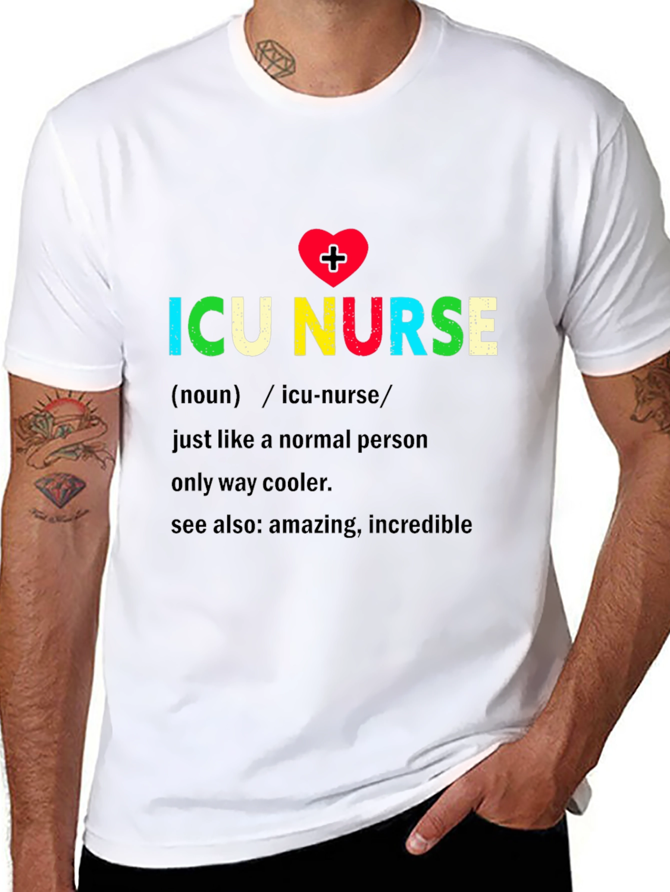 ICU Nurse Definition Graphic Tee - Black