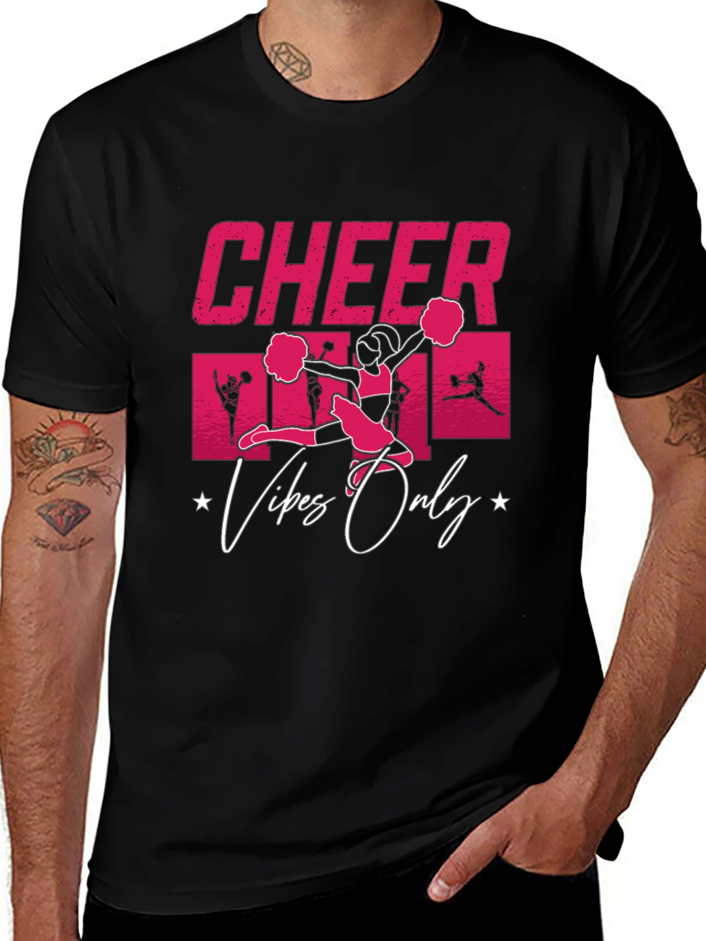 Cheer Vibes Only Graphic T-Shirt