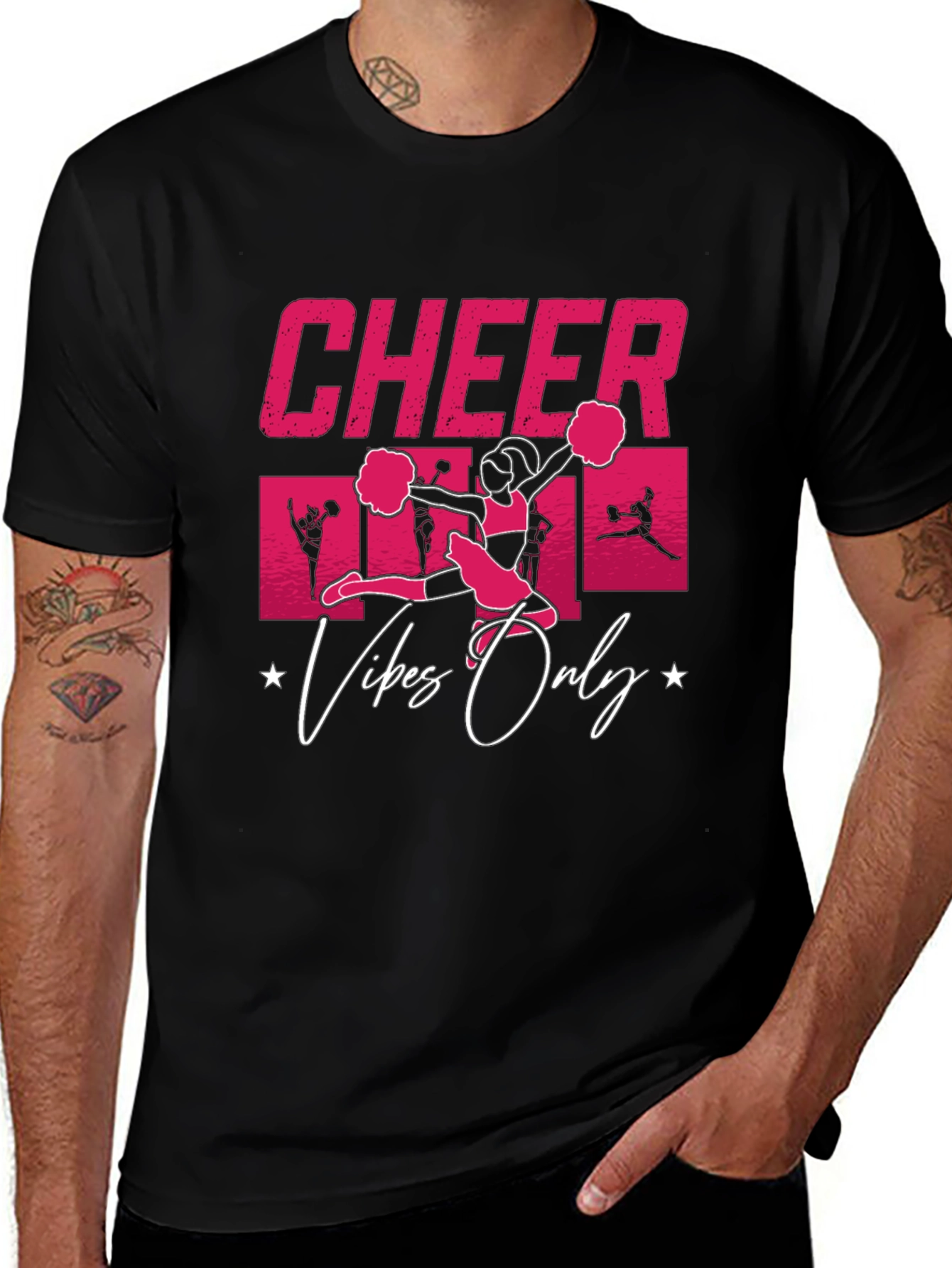 Cheer Vibes Only Graphic T-Shirt