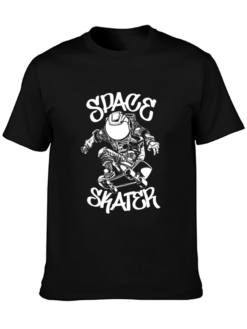 Space Skater Black T-Shirt