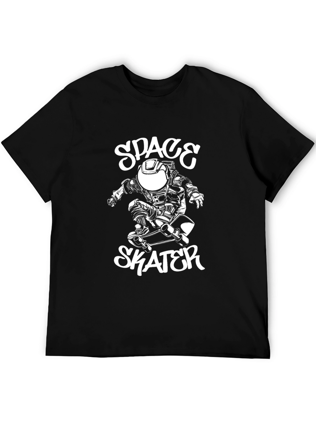 Space Skater Black T-Shirt