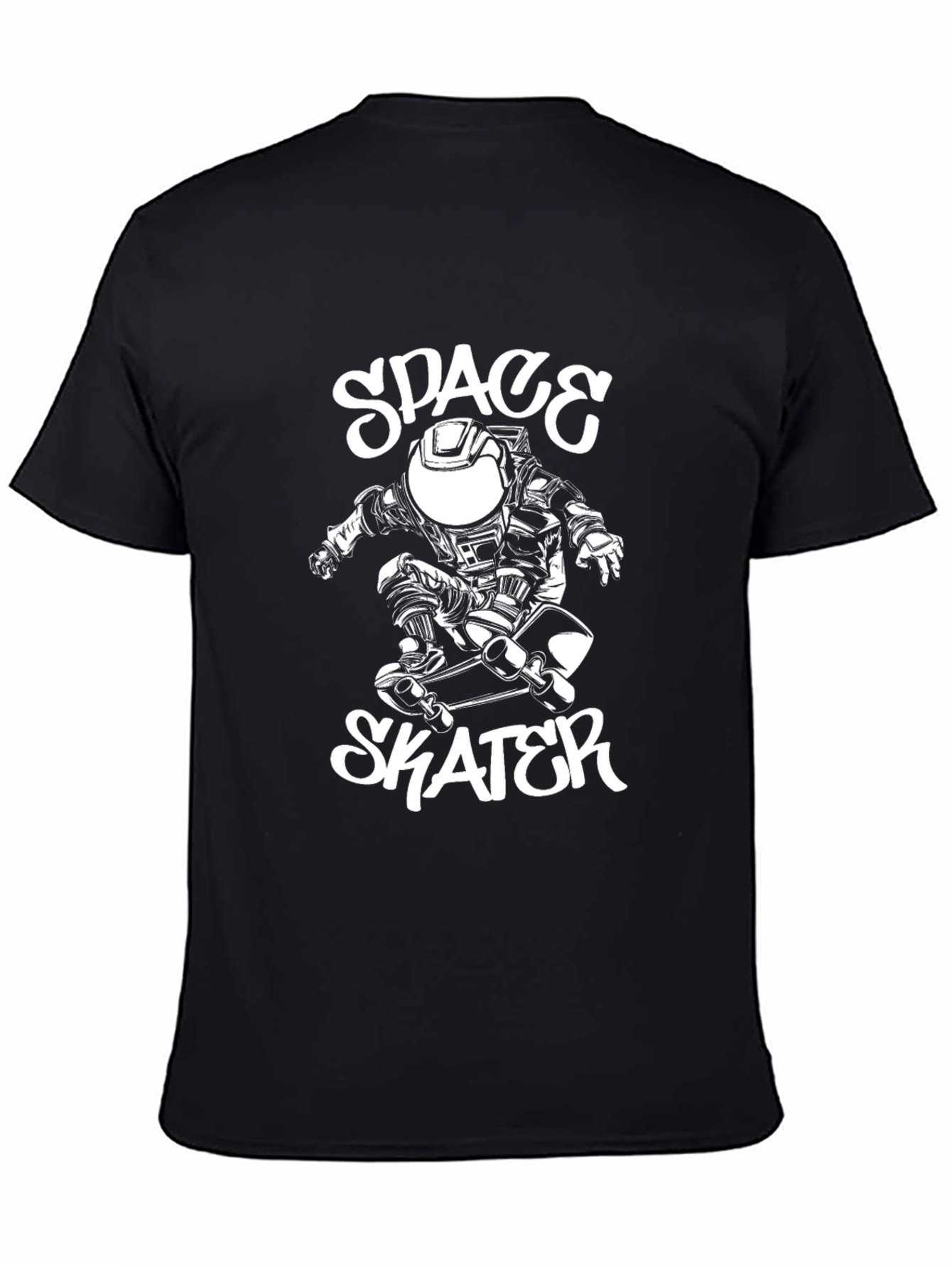 Space Skater Black T-Shirt