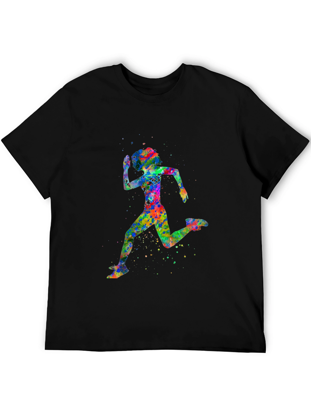 Watercolor Running Woman T-Shirt