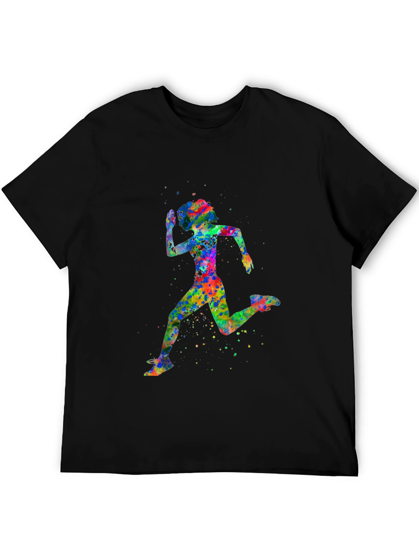 Watercolor Running Woman T-Shirt