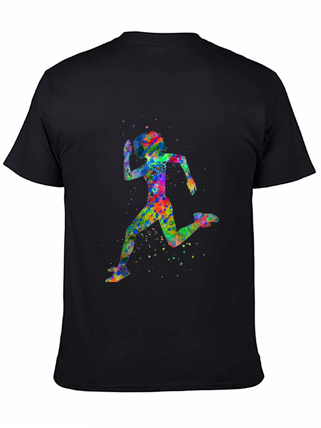 Watercolor Running Woman T-Shirt