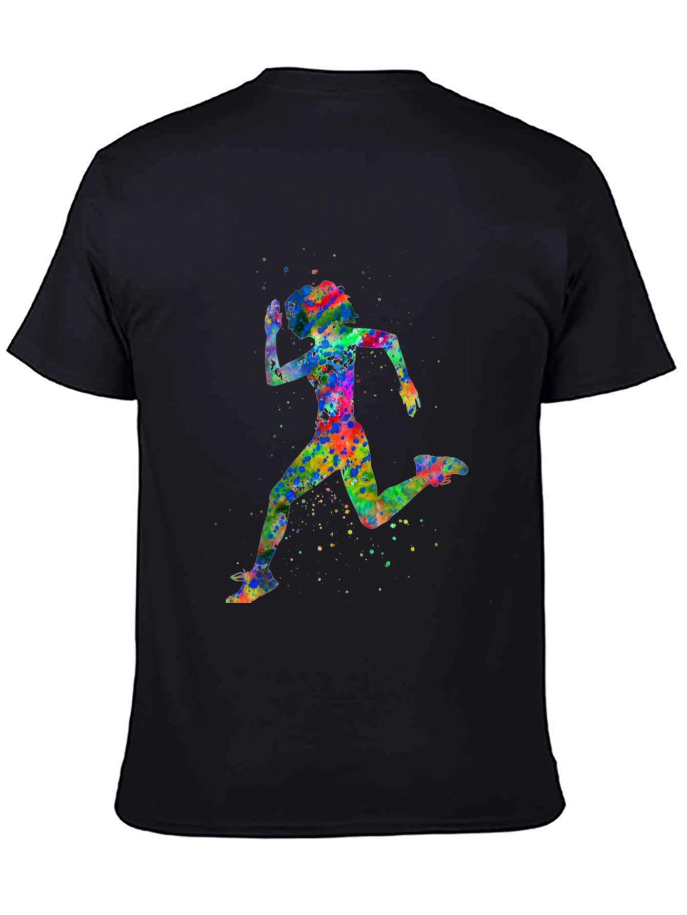 Watercolor Running Woman T-Shirt