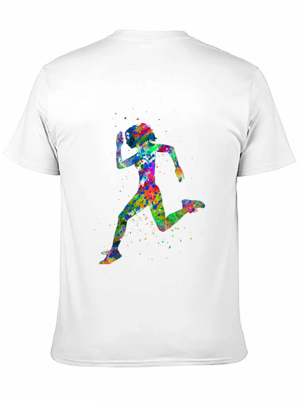 Watercolor Running Woman T-Shirt