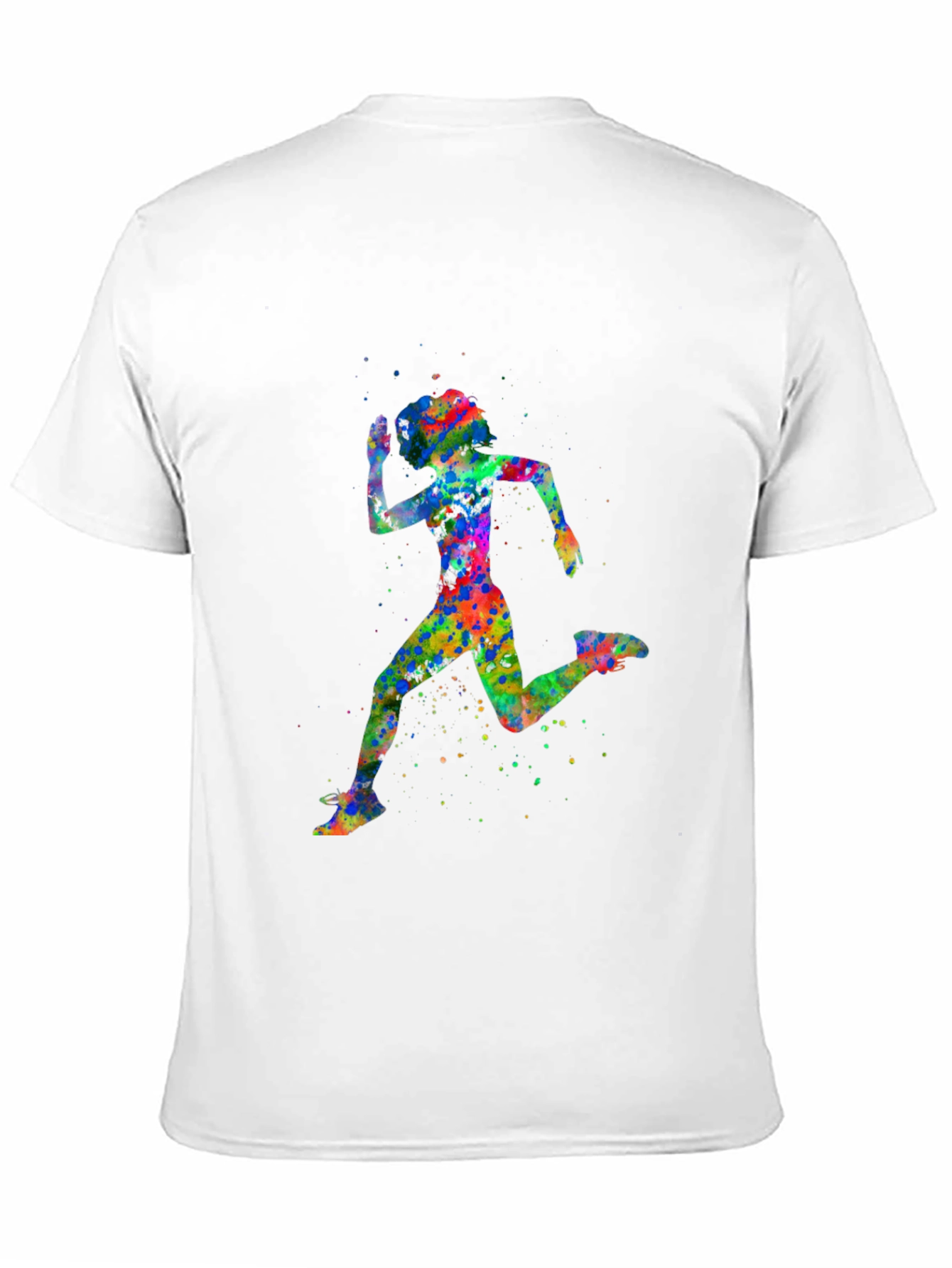 Watercolor Running Woman T-Shirt