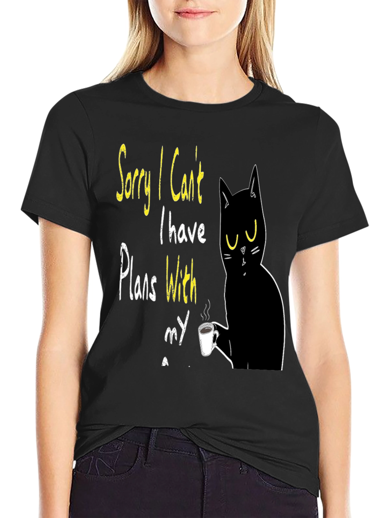 Cat Plans T-Shirt - Funny Novelty Graphic Tee