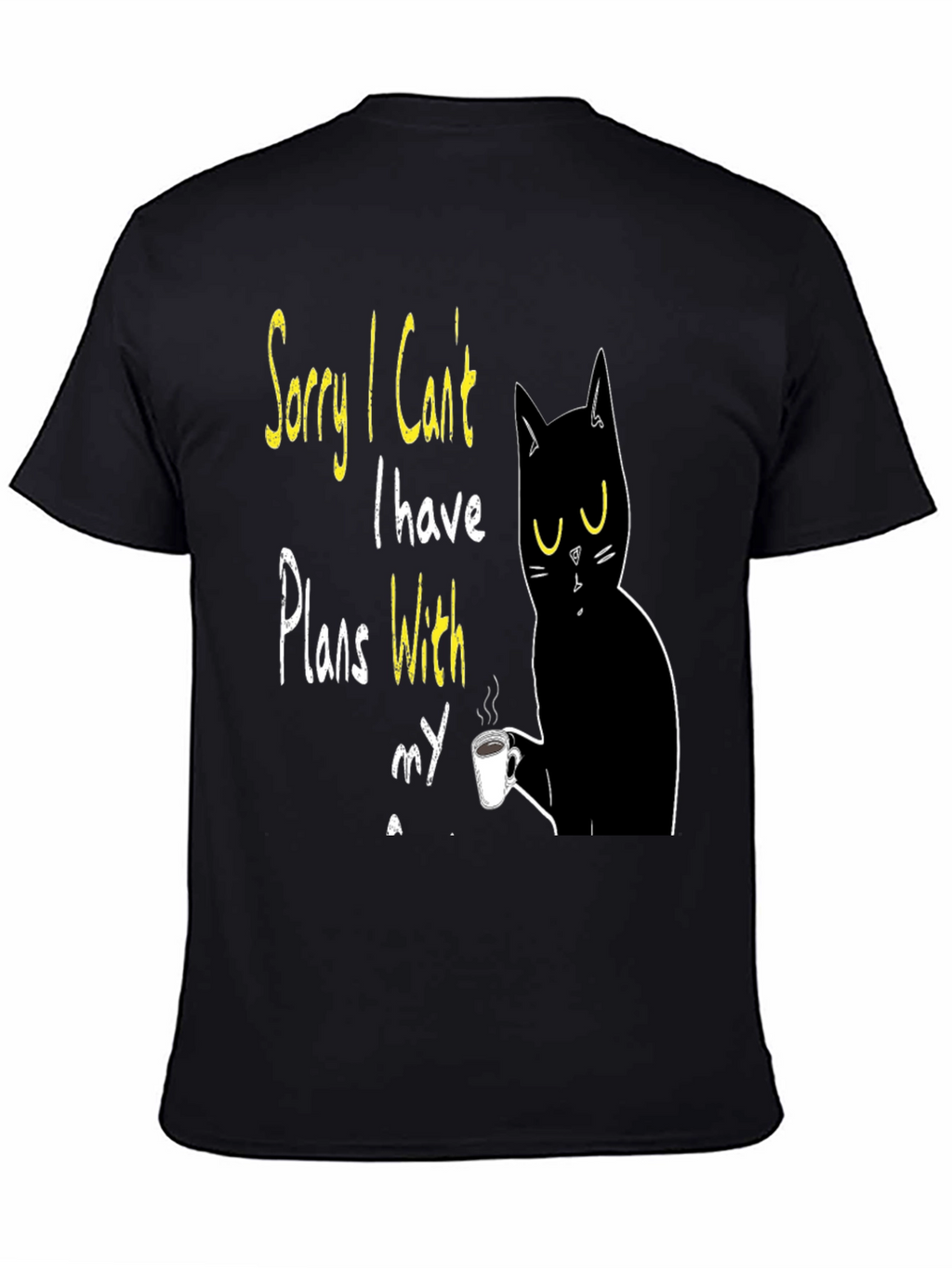 Cat Plans T-Shirt - Funny Novelty Graphic Tee