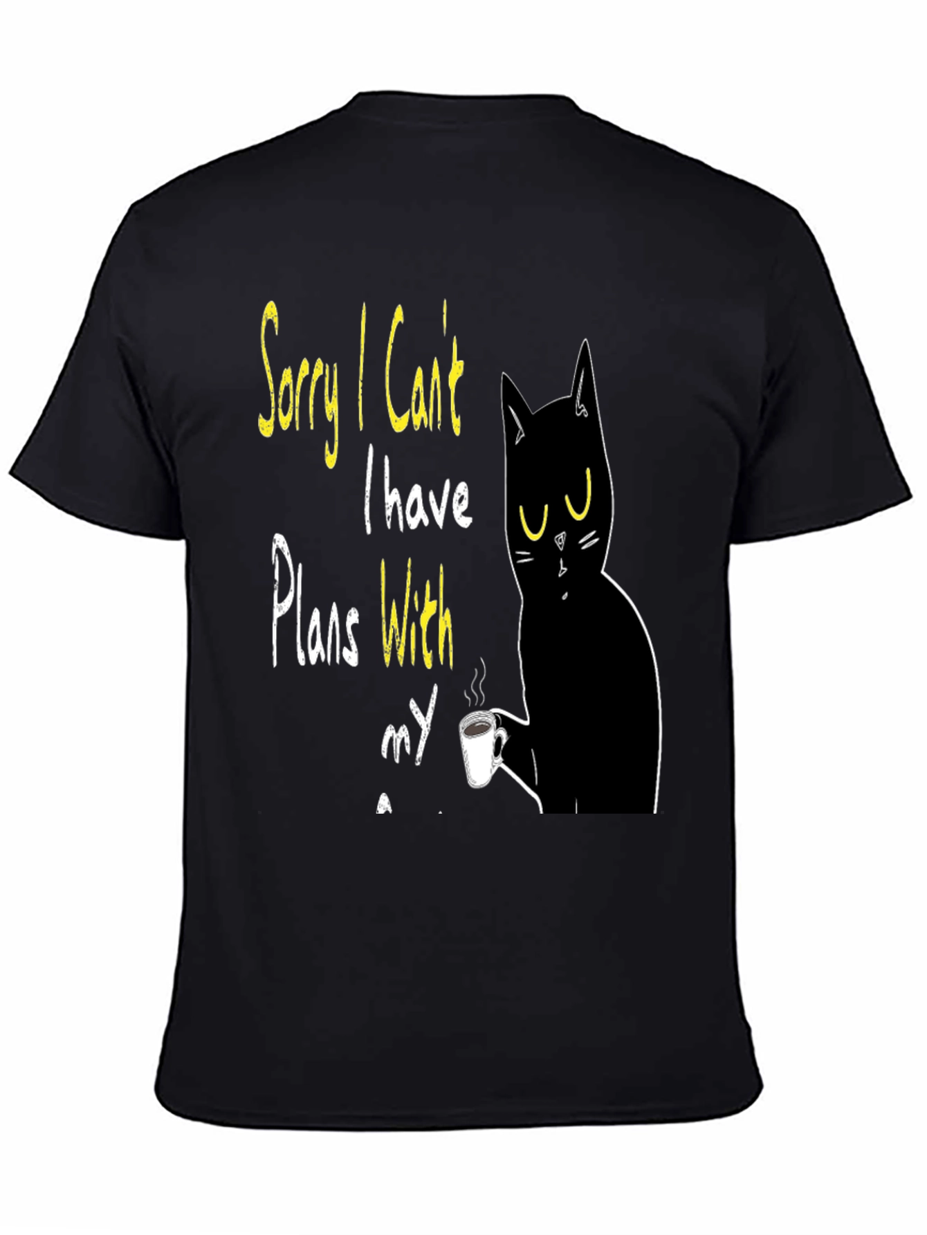Cat Plans T-Shirt - Funny Novelty Graphic Tee
