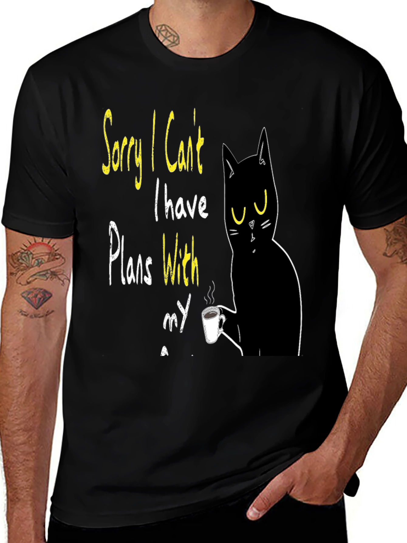 Cat Plans T-Shirt - Funny Novelty Graphic Tee