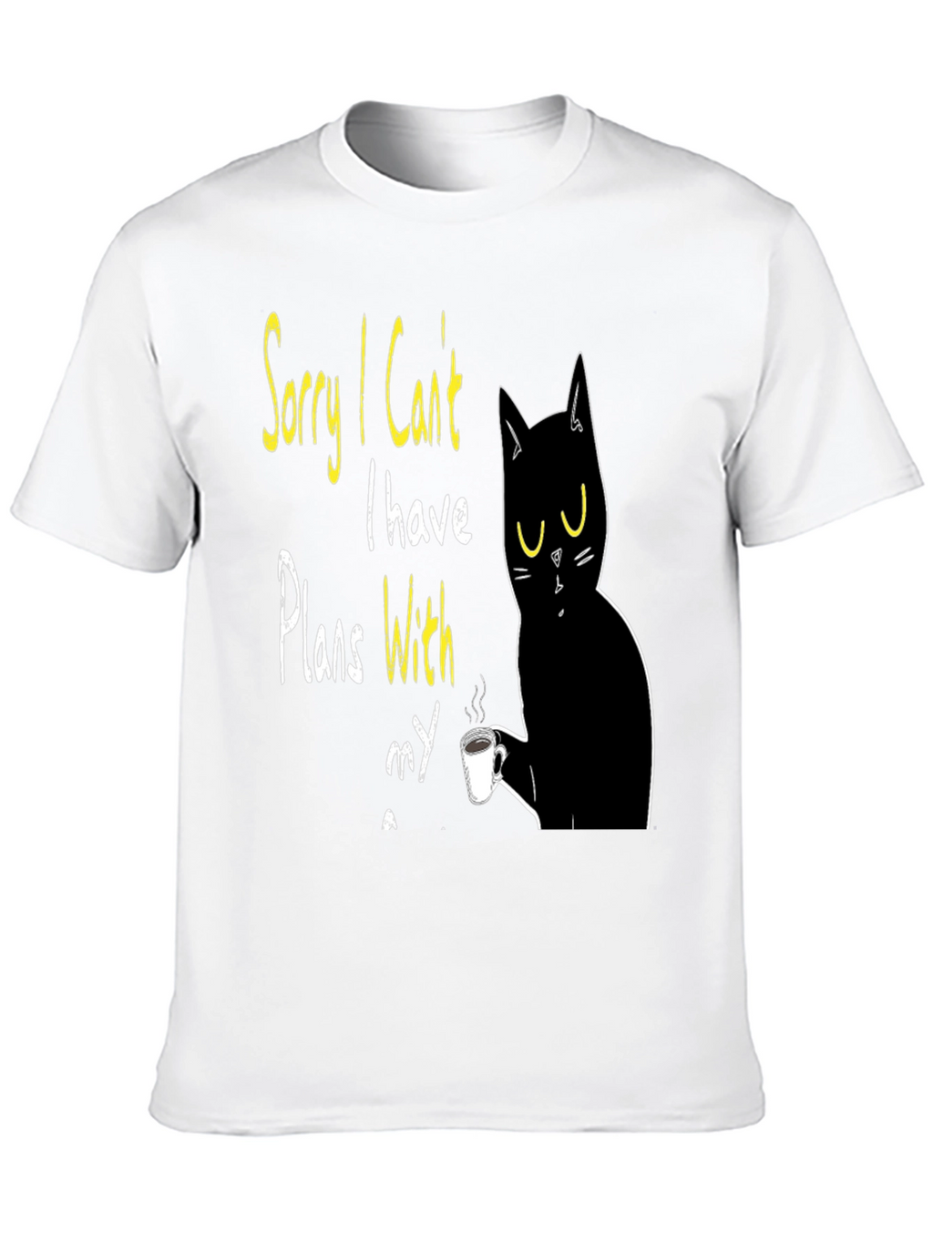 Cat Plans T-Shirt - Funny Novelty Graphic Tee