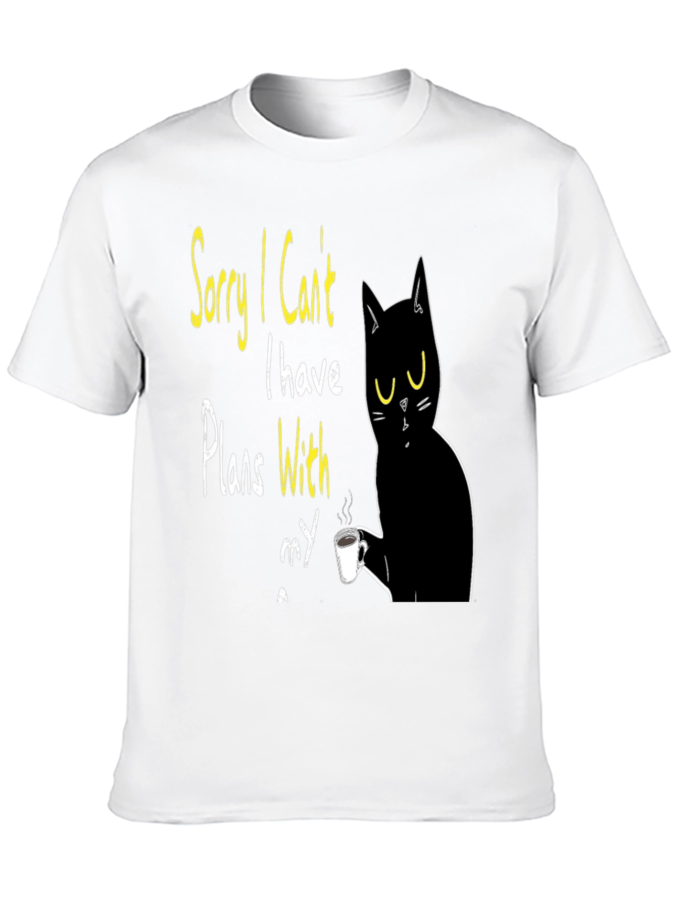 Cat Plans T-Shirt - Funny Novelty Graphic Tee