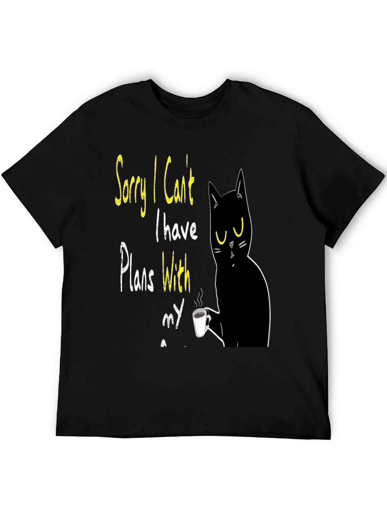 Cat Plans T-Shirt - Funny Novelty Graphic Tee