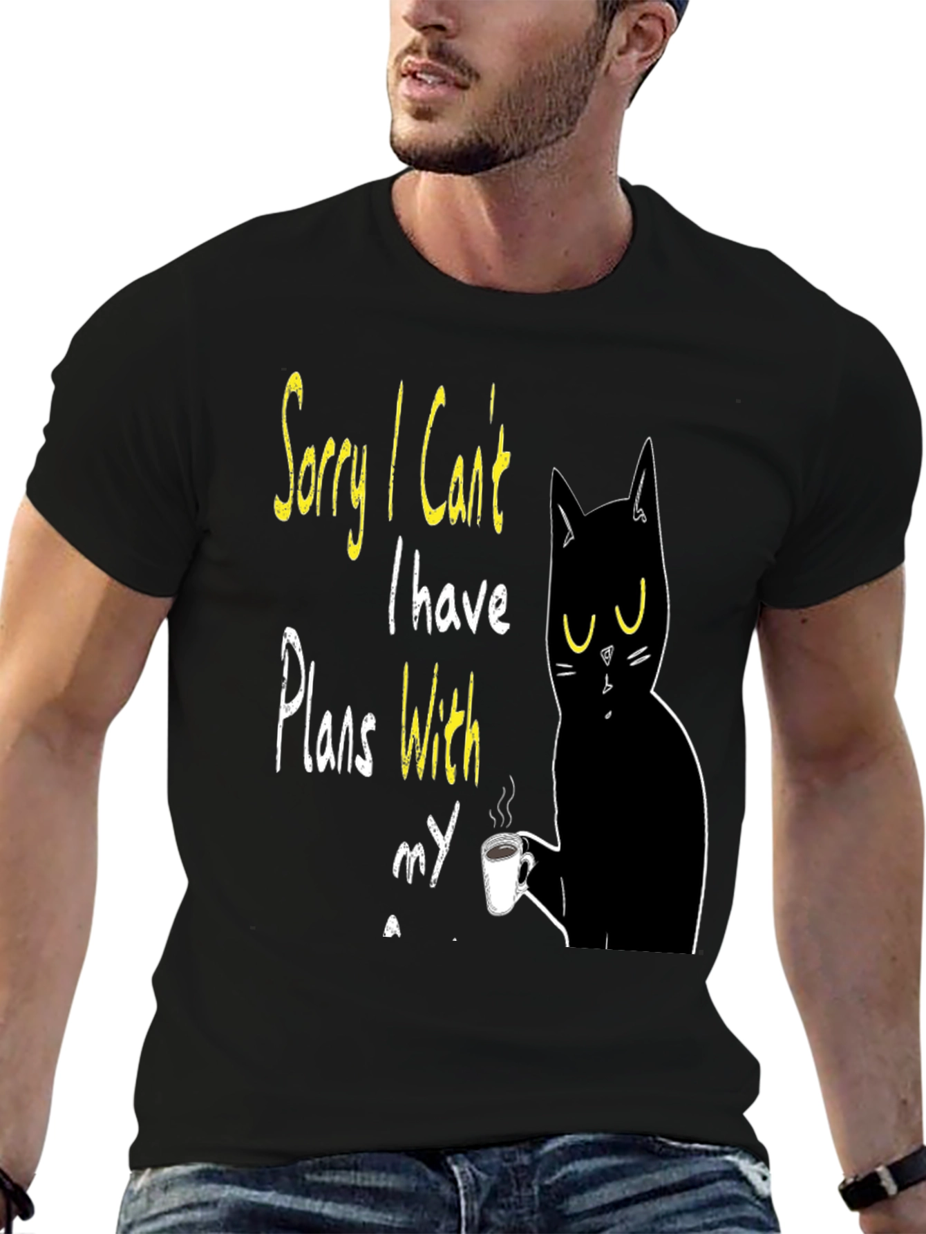 Cat Plans T-Shirt - Funny Novelty Graphic Tee