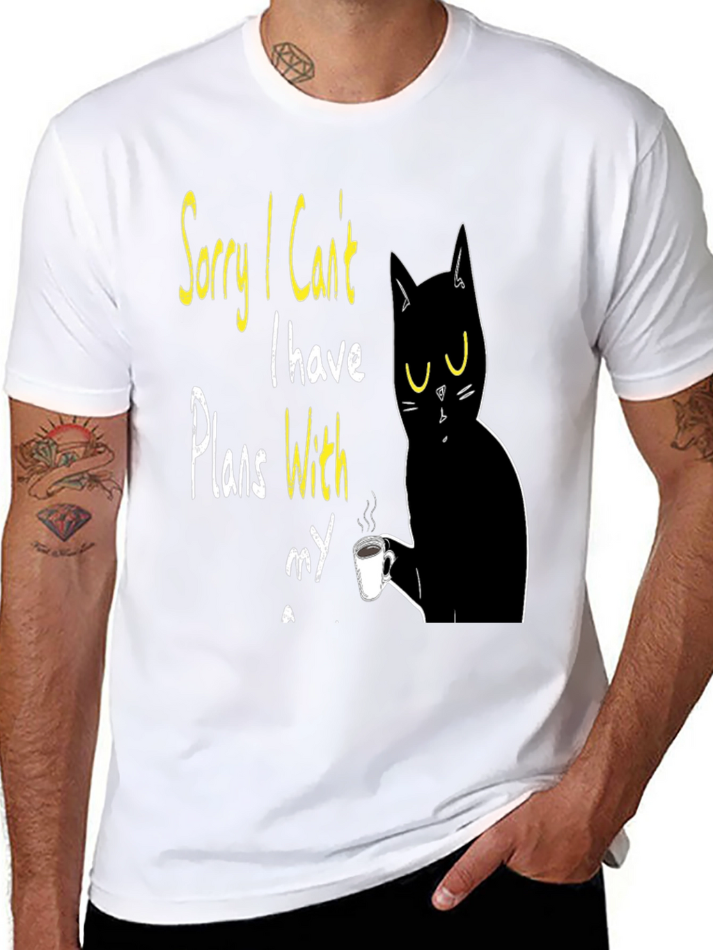 Cat Plans T-Shirt - Funny Novelty Graphic Tee