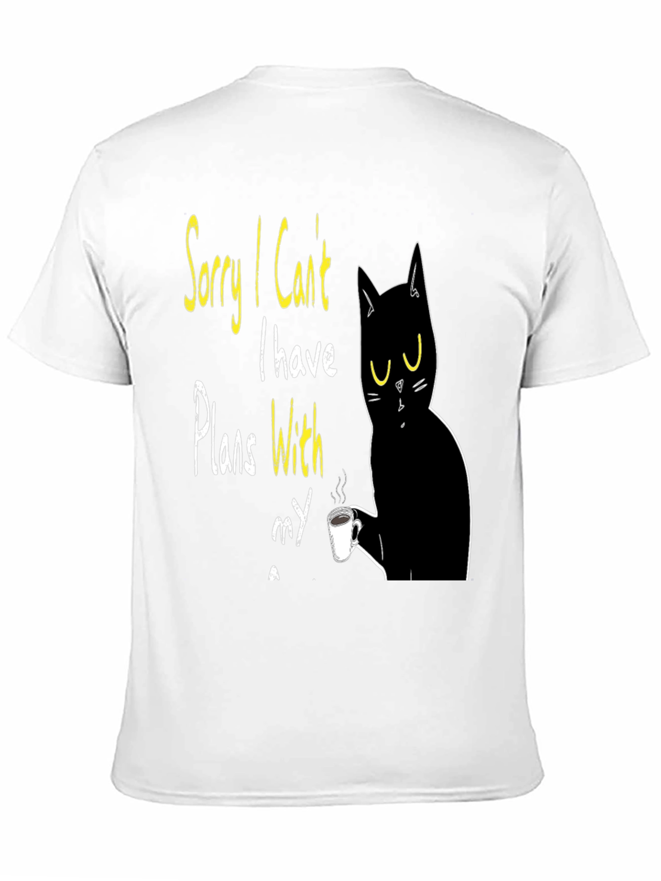 Cat Plans T-Shirt - Funny Novelty Graphic Tee