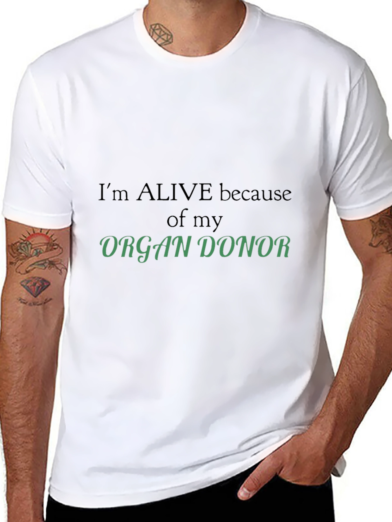 Organ Donor Awareness T-Shirt - Im Alive