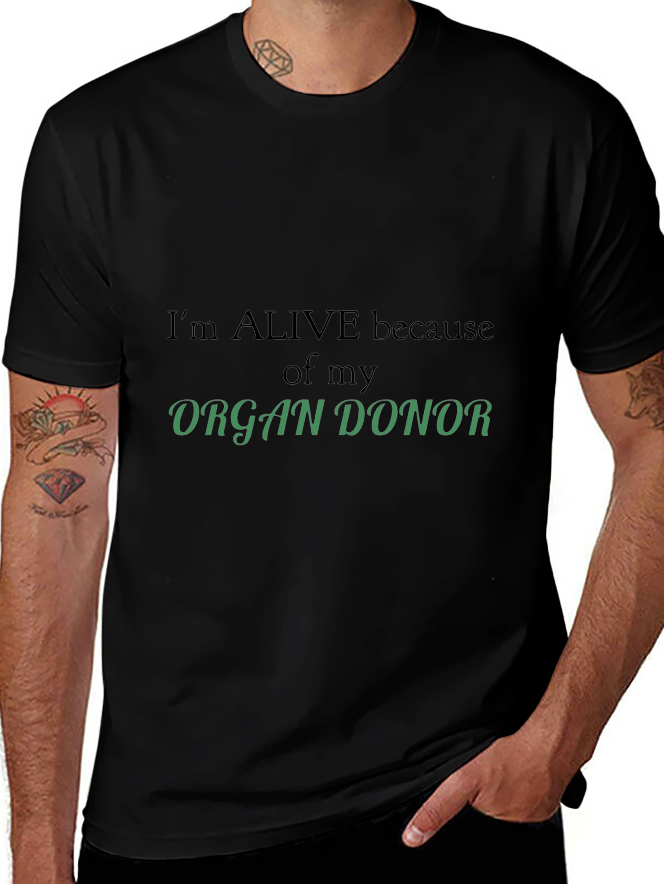 Organ Donor Awareness T-Shirt - Im Alive