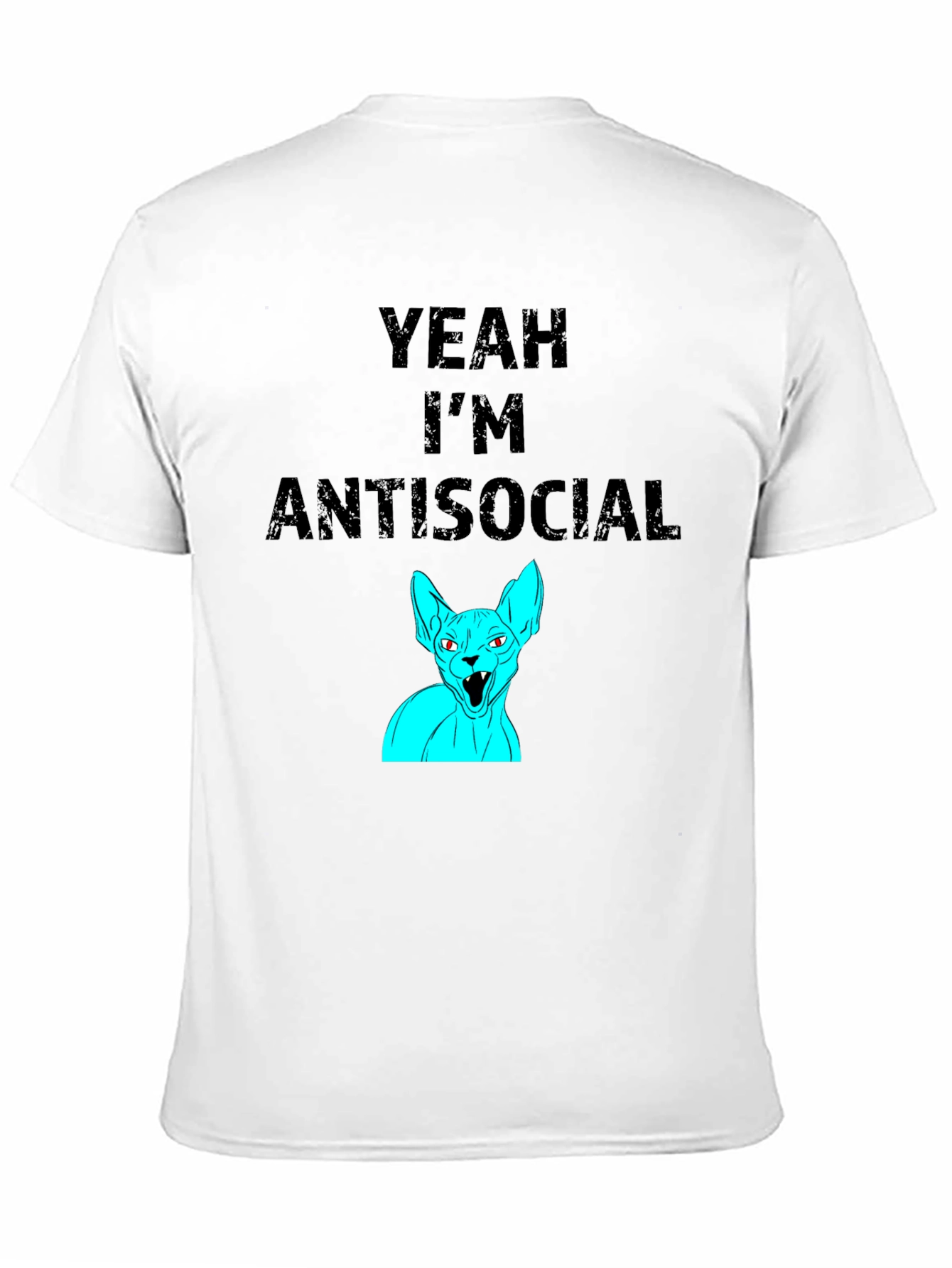 Antisocial Cat Graphic Tee