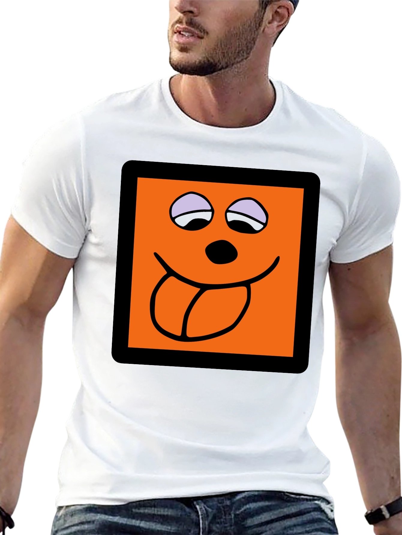 Funny Face Graphic Tee - Black T-Shirt