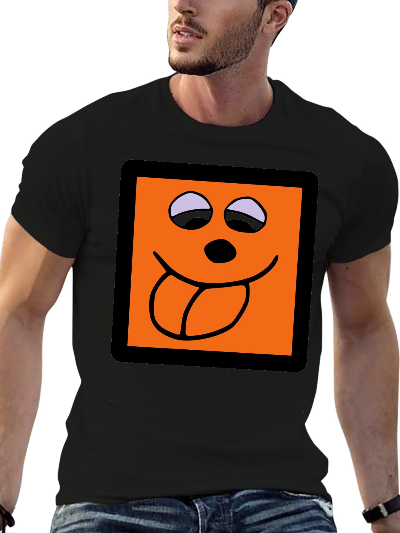 Funny Face Graphic Tee - Black T-Shirt