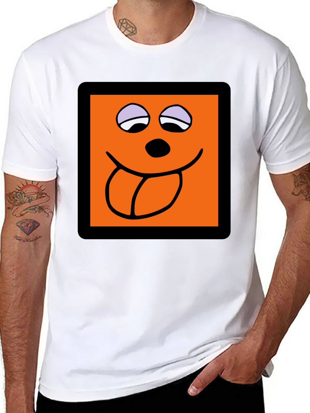 Funny Face Graphic Tee - Black T-Shirt