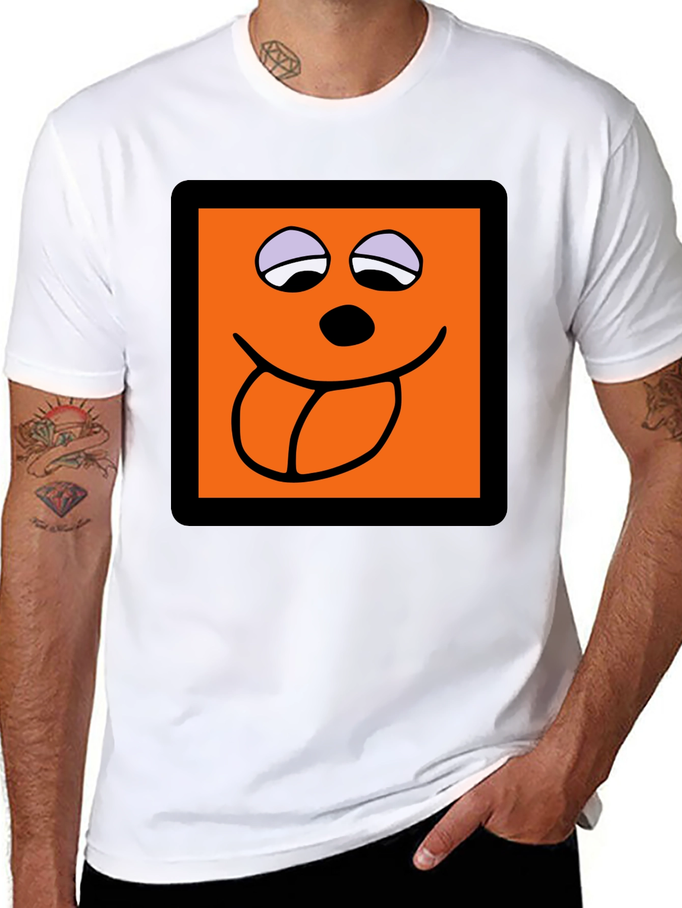 Funny Face Graphic Tee - Black T-Shirt