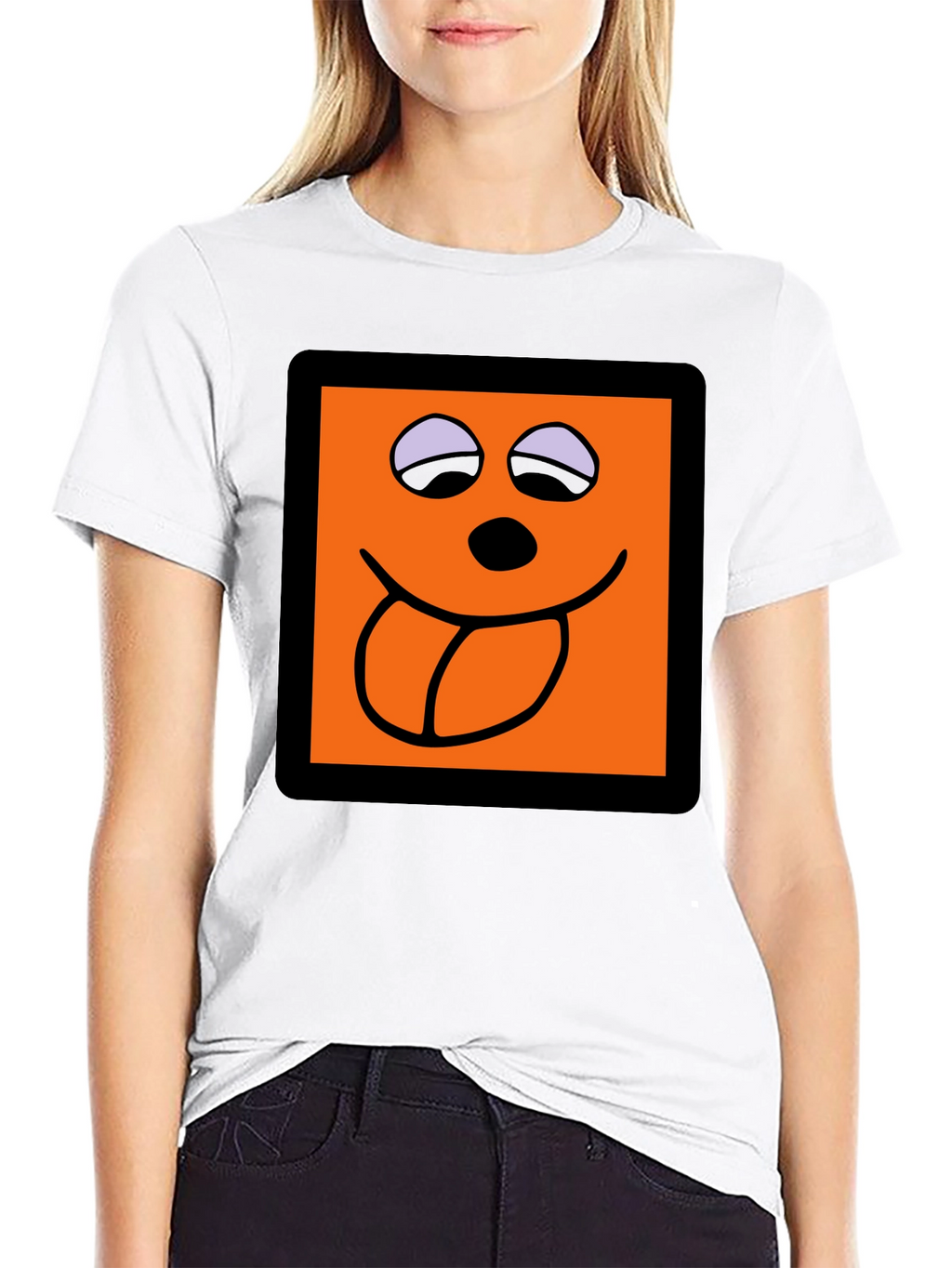 Funny Face Graphic Tee - Black T-Shirt