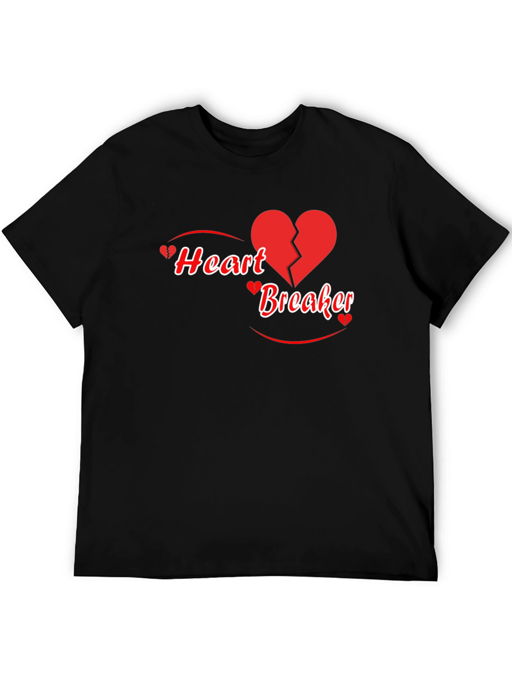 Heart Breaker Graphic T-Shirt - Black