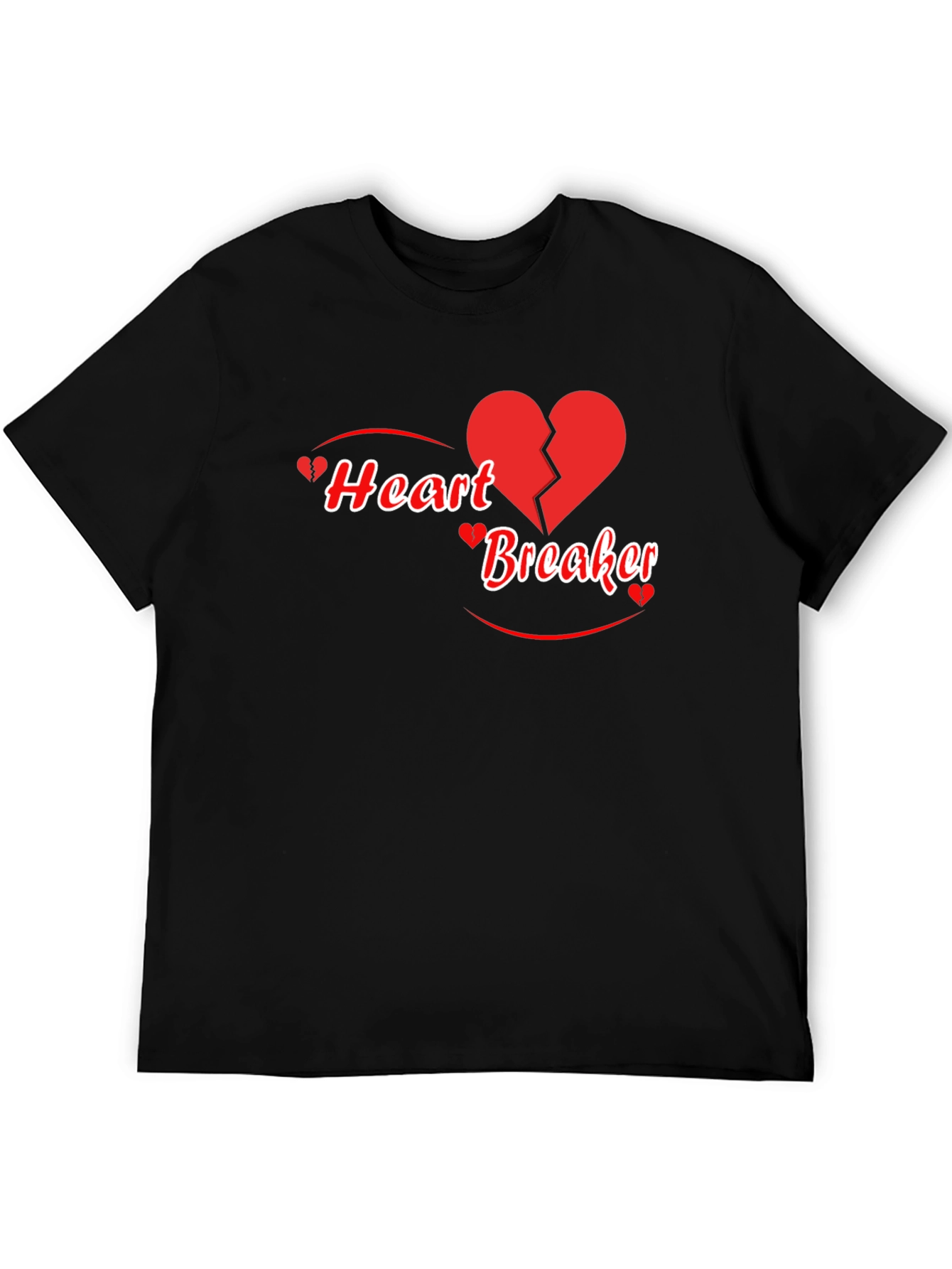 Heart Breaker Graphic T-Shirt - Black