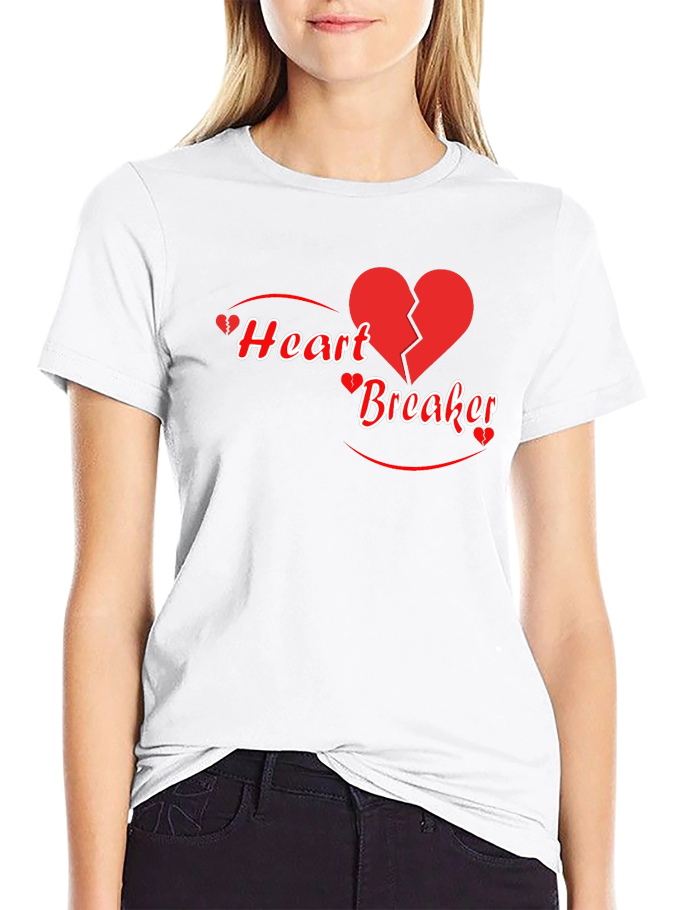 Heart Breaker Graphic T-Shirt - Black