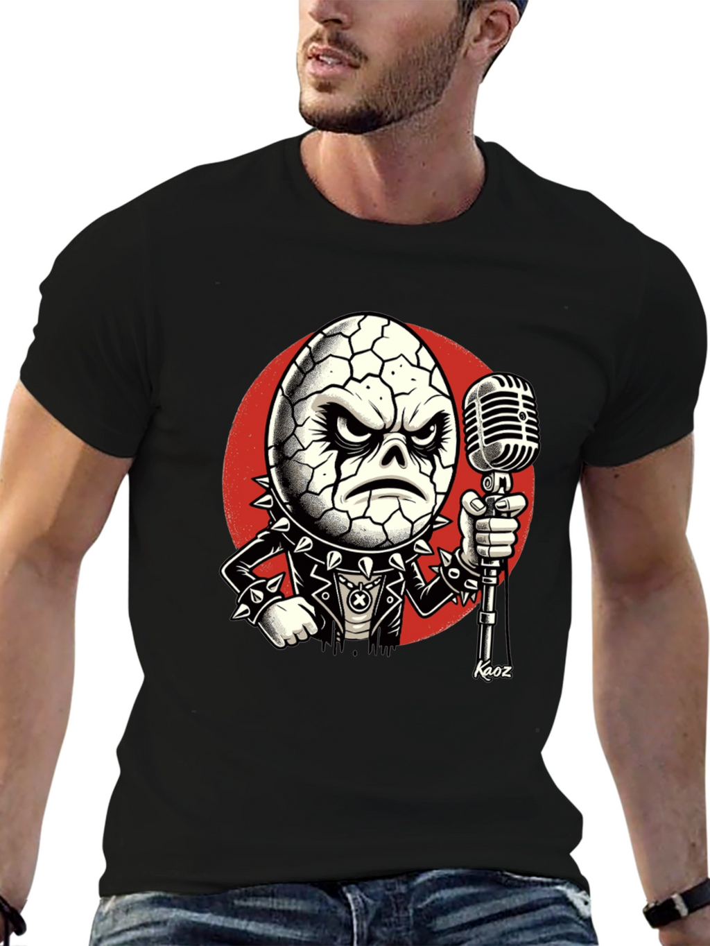 Egghead Rocker T-Shirt - Cool Cartoon Graphic Tee